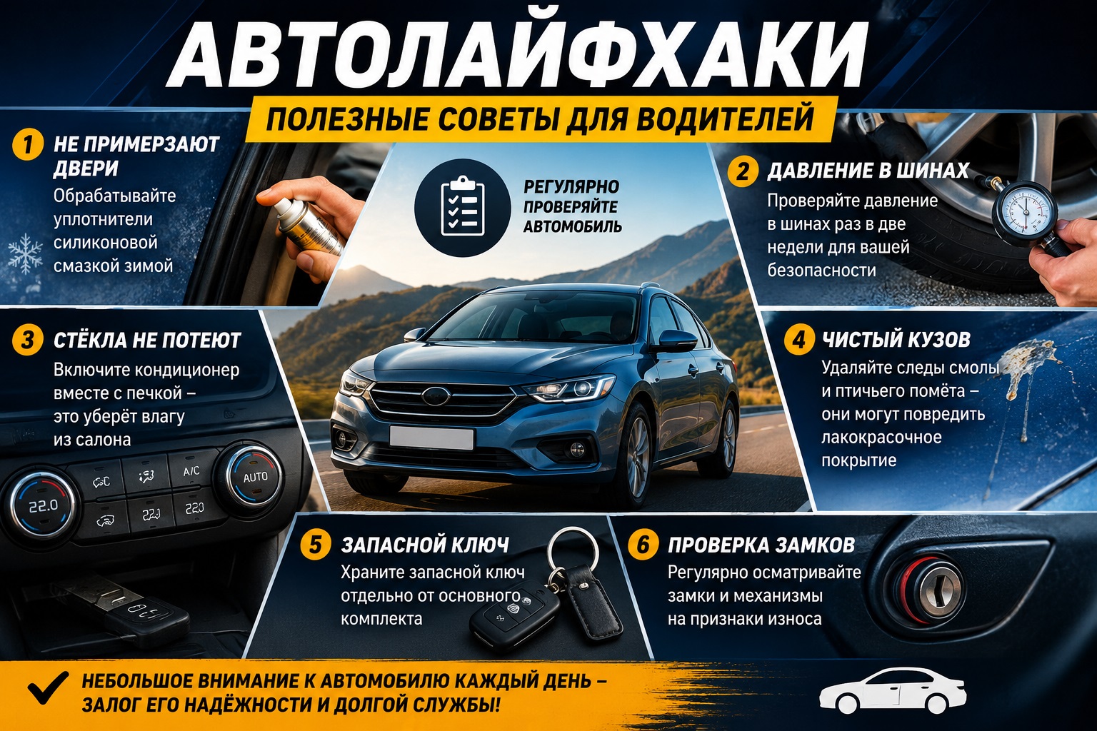 Автомобиль требует своевременного обслуживания